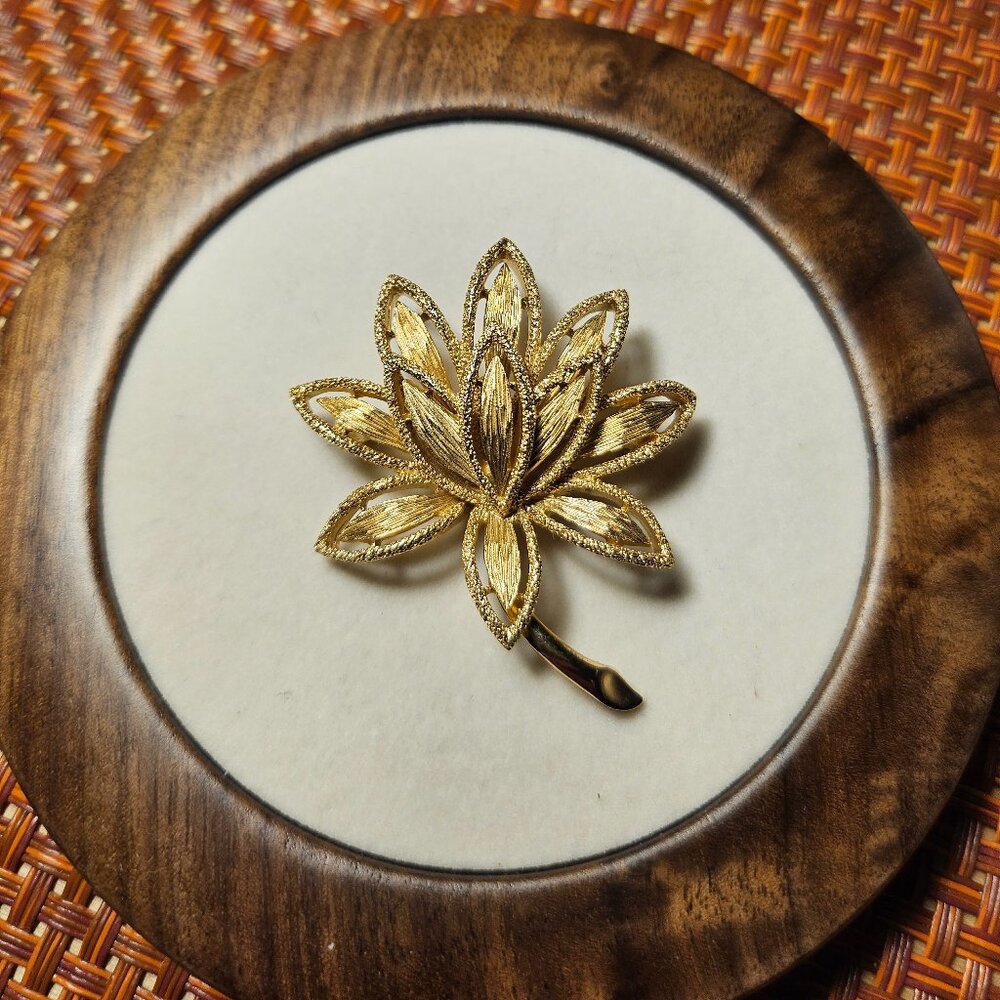 Vintage Avon Lotus Flower Brooch